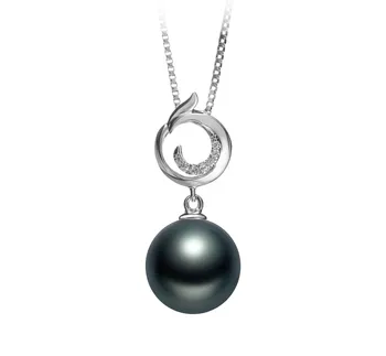 Aazon.co: THE PEARL SOURCE 9-10 Genuine Black Tahitian South Sea...